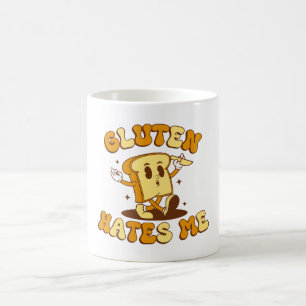 Gluten Hates Me Coffee Mug