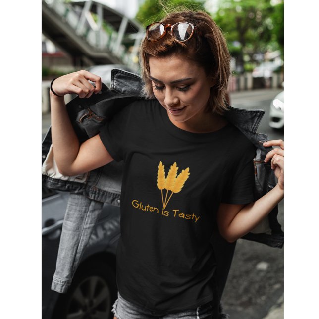 Gluten is Tasty Funny Farm Wheat T-Shirt (Creator Uploaded)