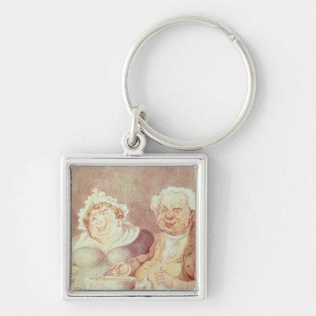 Gluttons, c.1800-05 key ring (Front)
