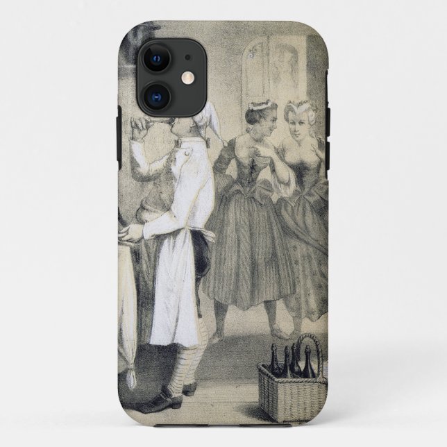 Gluttony in the Kitchen, from a series of prints d Case-Mate iPhone Case (Back)