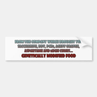 GM Food Bumper Sticker