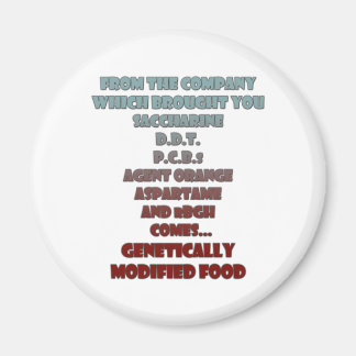 GM Foods Magnet