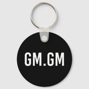 GM GM - Good morning Key Ring