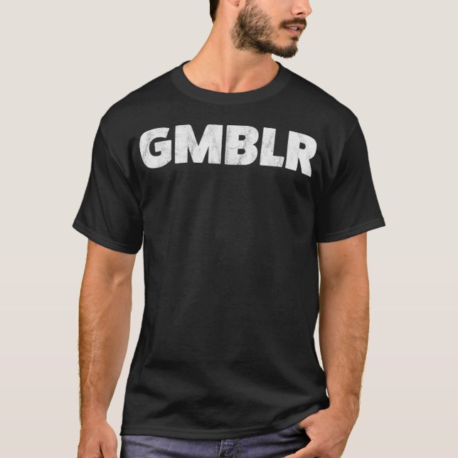 GMBLR Poker and Slots Casino Games Tshirt  (Front)