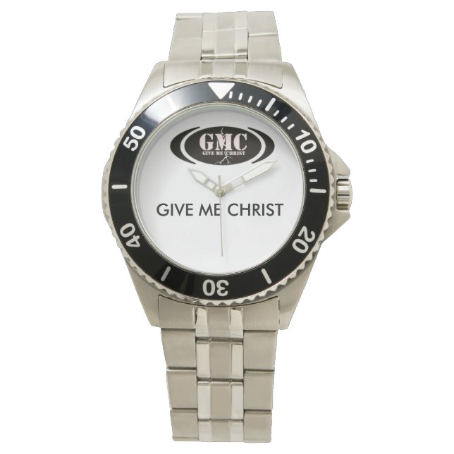 GMC Classic Stainless Steel Watch, Stainless Steel Watch (Front)