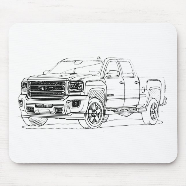 GMC Sierra HD 2015 Mouse Pad (Front)
