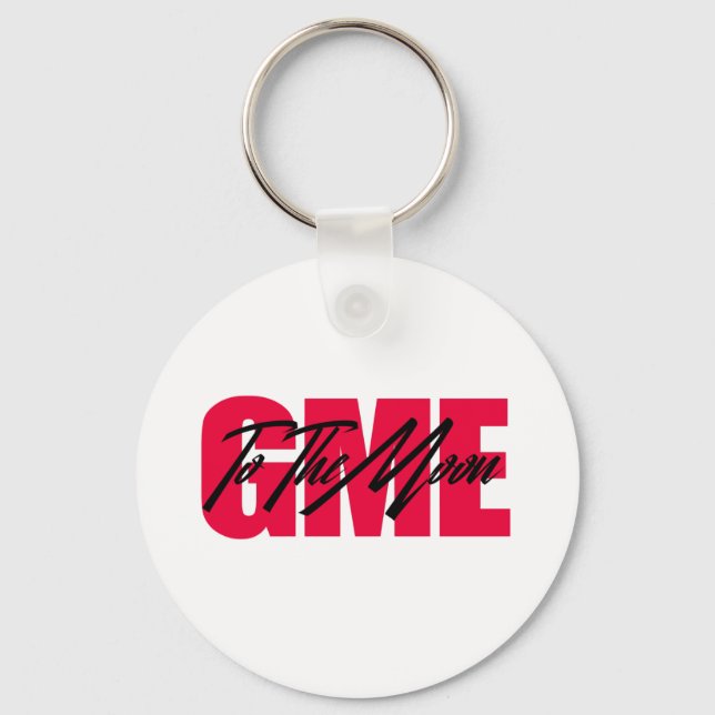 Gme To The Moon Key Ring (Front)