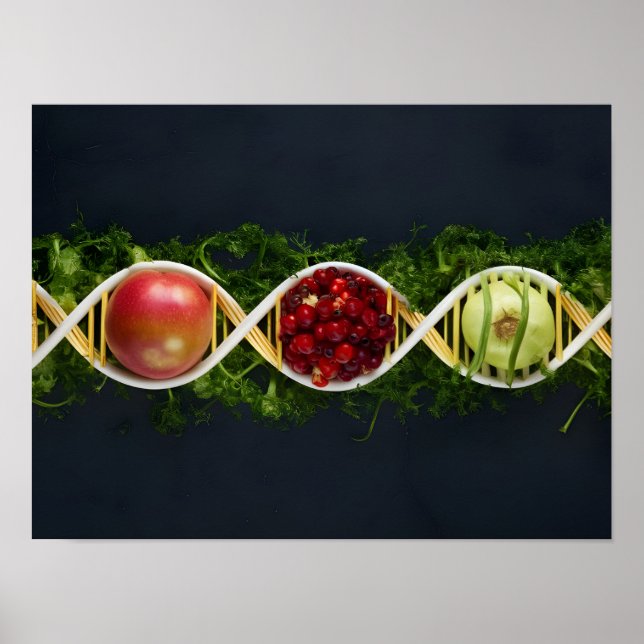 GMO Food and Genetically Modified Crops Poster (Front)
