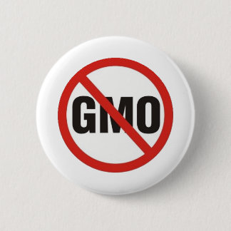 GMO Free 6 Cm Round Badge
