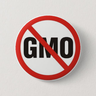 GMO Free 6 Cm Round Badge