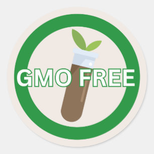 GMO Free Food Allergy Alert Classic Round Sticker