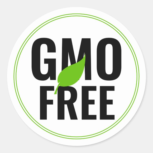 GMO Free Label Sticker (Front)