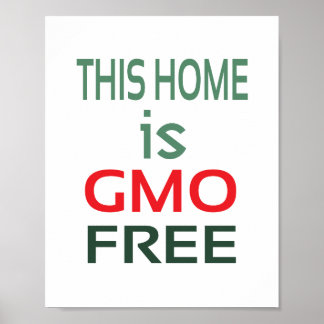 GMO Free (standard picture frame size) Poster