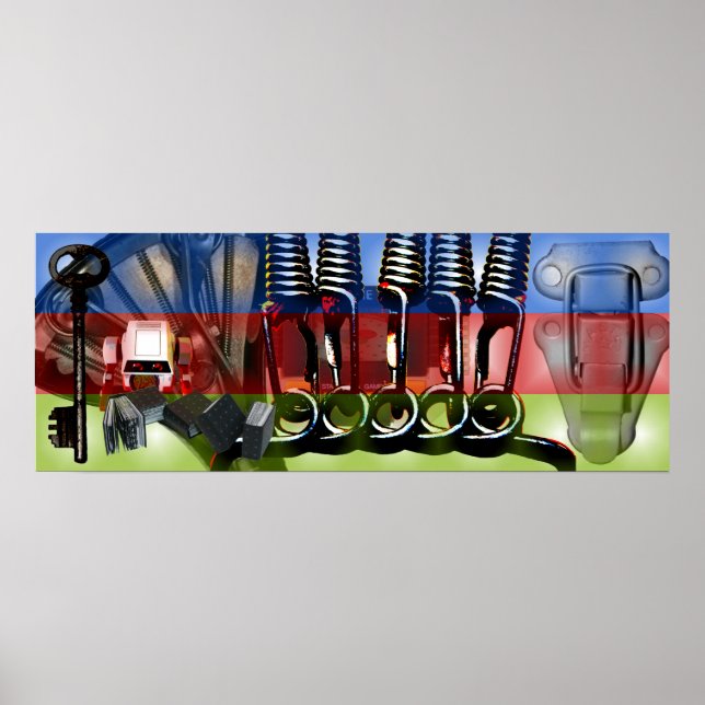 GMT 24 Heures Project gradient colours Frame Poste Poster (Front)