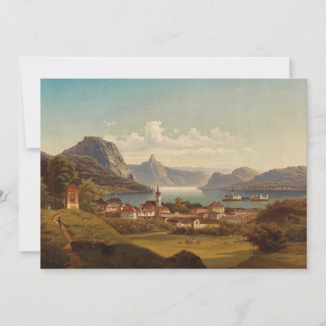 Gmunden mit Schloss Ort | Johann Wilhelm Jankowsky (Front)