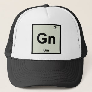Gn - Gin Chemistry Periodic Table Symbol Trucker Hat