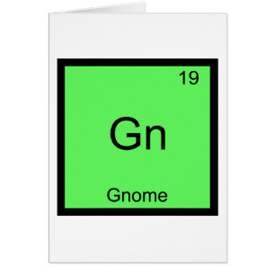 Gn - Gnome Chemistry Periodic Table Symbol