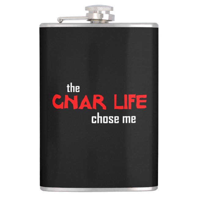 Gnar Life Hip Flask (Front)