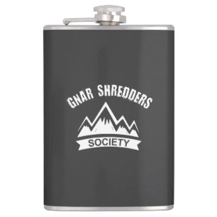 Gnar Shredders Society Hip Flask