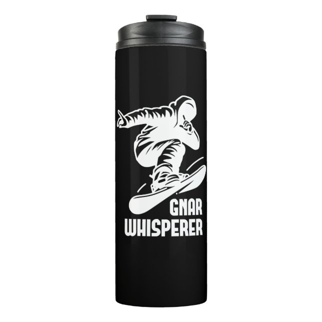 Gnar Whisperer Snowboarding Thermal Tumbler (Front)