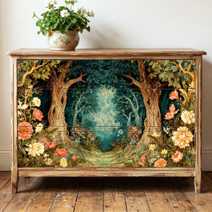 Gnarled Oak Enchanted Forest Clearing Tissue Paper
