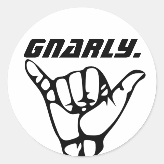 Gnarly sticker (Front)