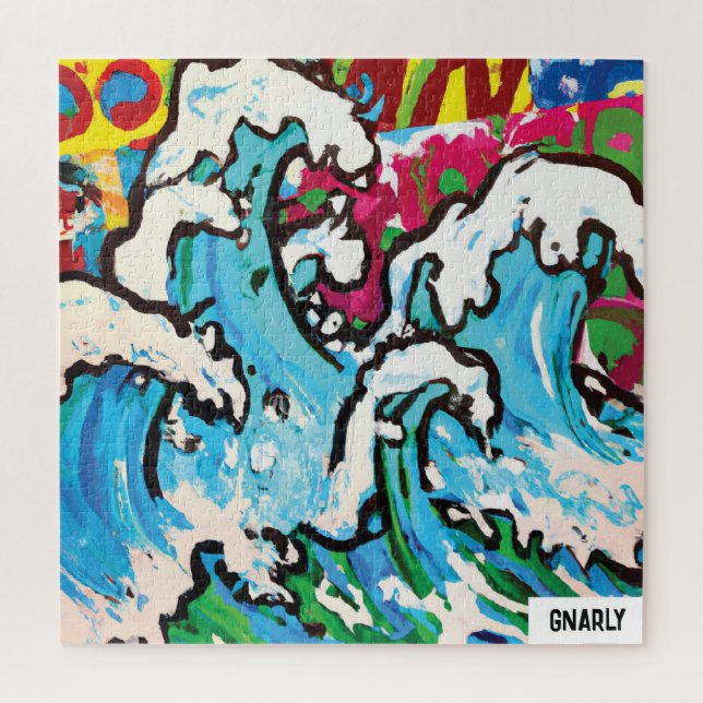 Gnarly Surf Art Jigsaw Puzzle (Vertical)