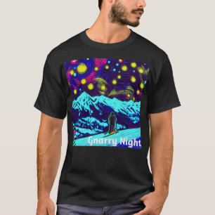 Gnarry Nightski Van Gough funny apres ski pun  T-Shirt