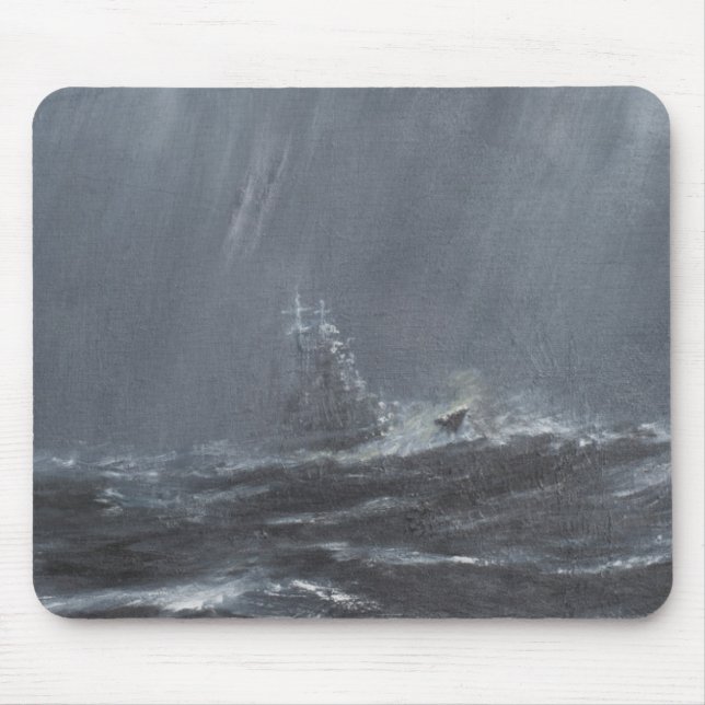 Gneisenau Storm in the North Sea 1940. 2006 Mouse Pad (Front)