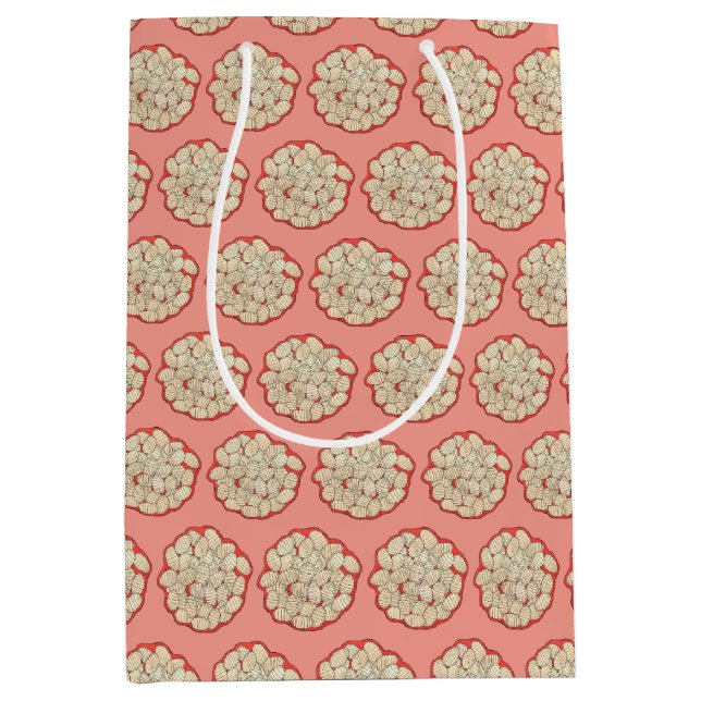 Gnocchi Italian Cuisine Food Potato Dumpling Pasta Medium Gift Bag (Front)