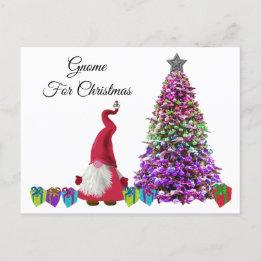 Gnoel the Scandi Gnome - Gnome for Christmas Holiday Postcard