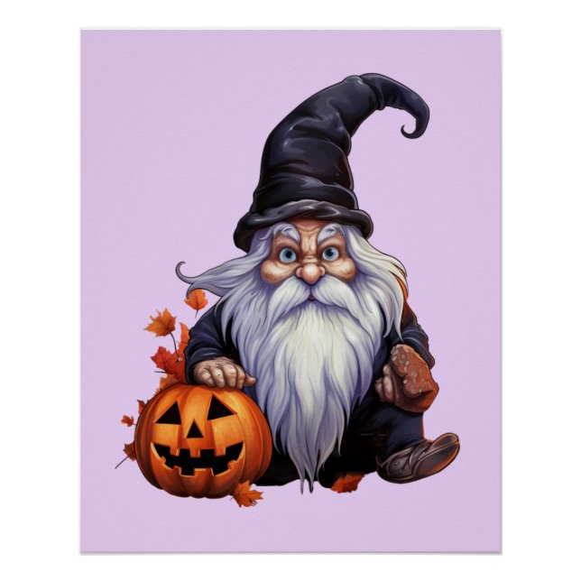Gnom gnome Halloween Poster (Front)