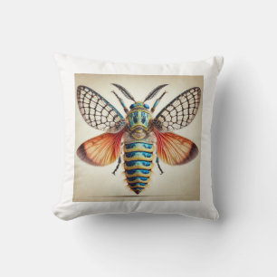 Gnoma Insect Top View 020924IREF246 - Watercolor Cushion