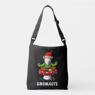 Gnomaste Zen Yoga Garden Gnome Meditation Crossbody Bag