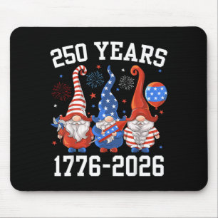Gnome 250 Years 1776 2026 250th Birthday 4th of Mouse Pad