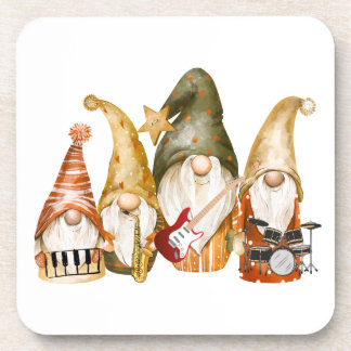 Gnome 4 Piece Band on a  Coaster