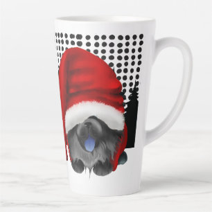 GNOME 4 THE CHOWLIDAYS -BLACK CHOW - Latte Mug
