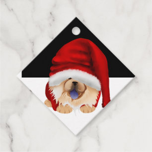 GNOME 4 THE CHOWLIDAYS - RED CHOW -Gift Tags
