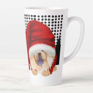 GNOME 4 THE CHOWLIDAYS - RED CHOW - Latte Mug