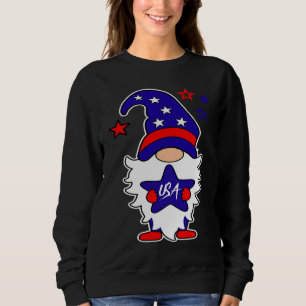 Gnome 4th of July American Flag Independence Day G Sweatshirt
