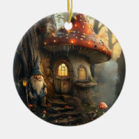 Gnome and mushroom house design