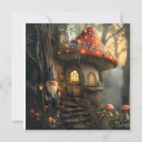 Gnome and mushroom house design