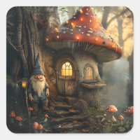 Gnome and mushroom house design