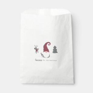 Gnome and Reindeer Scandinavian Tomte design Favour Bag