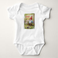 Gnome baby one piece customize name               