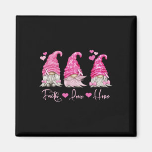 Gnome Breast Cancer Awareness  Magnet