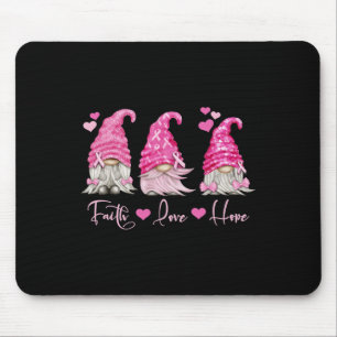 Gnome Breast Cancer Awareness Mouse Pad