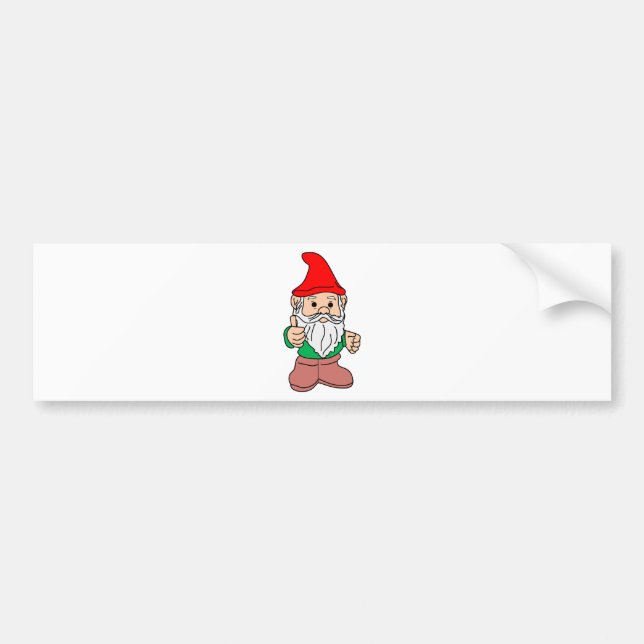 Gnome Bumper Sticker (Front)