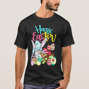 Gnome Bunny Egg Hunting Happy Easter 2022 T-Shirt