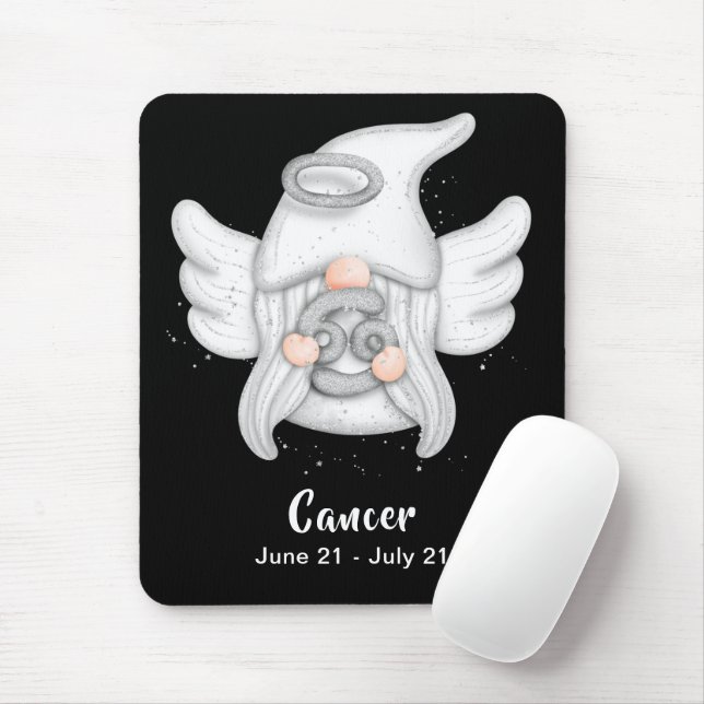 Gnome Cancer Astrology Sign Angel Mouse Pad (With Mouse)